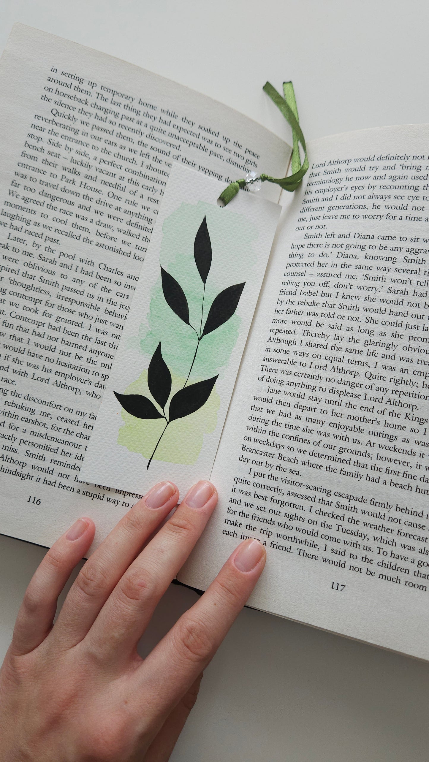 Set of Handmade Watercolor Bookmarks