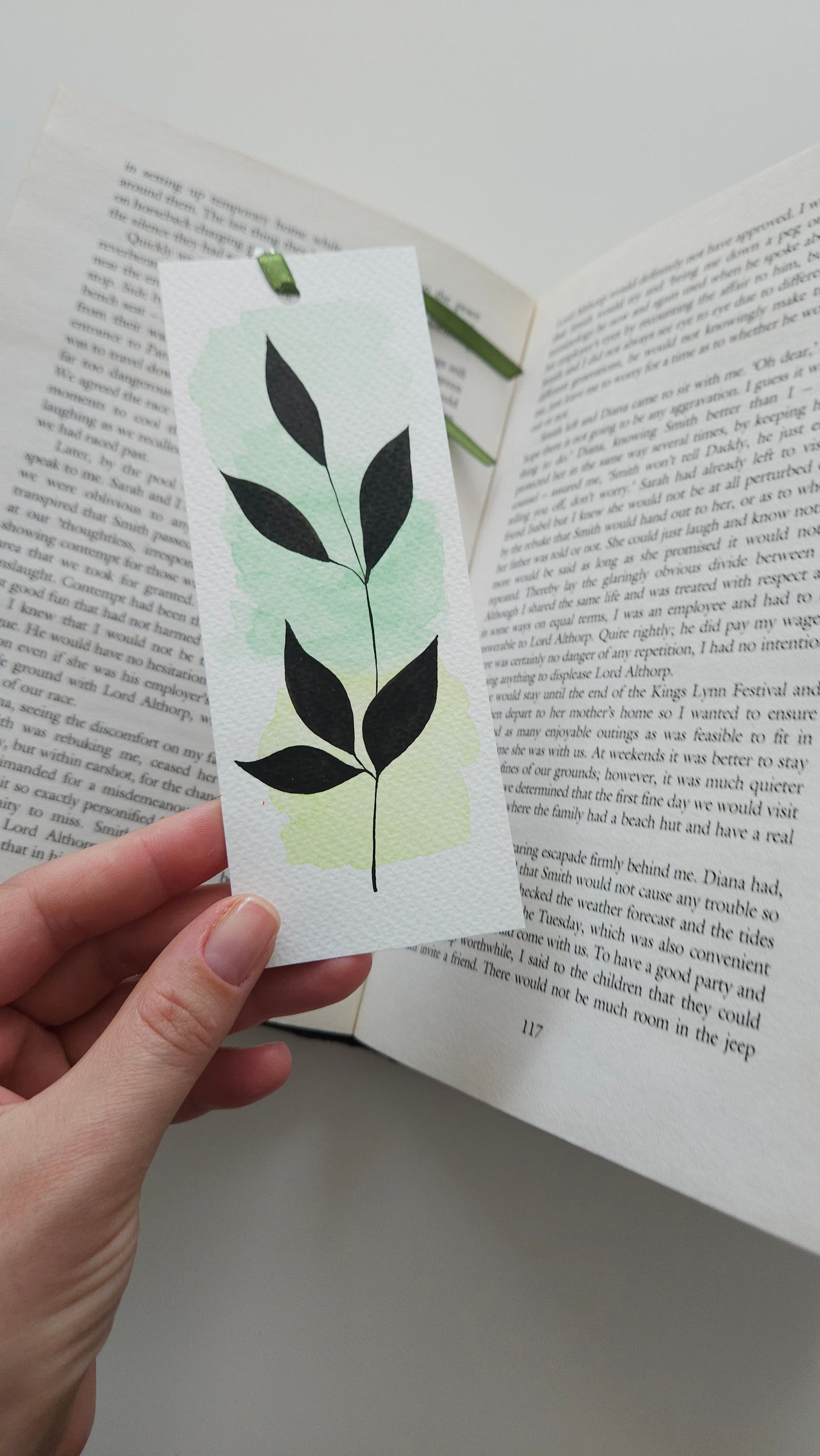 Set of Handmade Watercolor Bookmarks