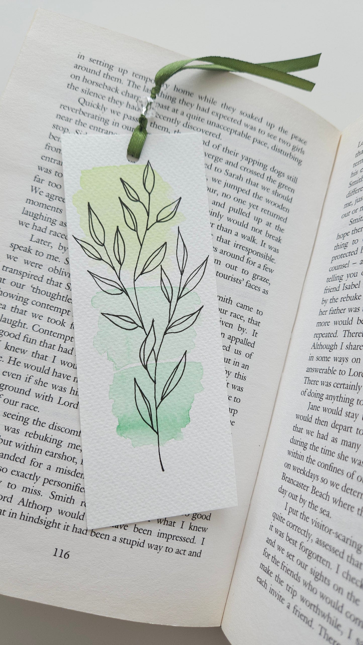 Set of Handmade Watercolor Bookmarks