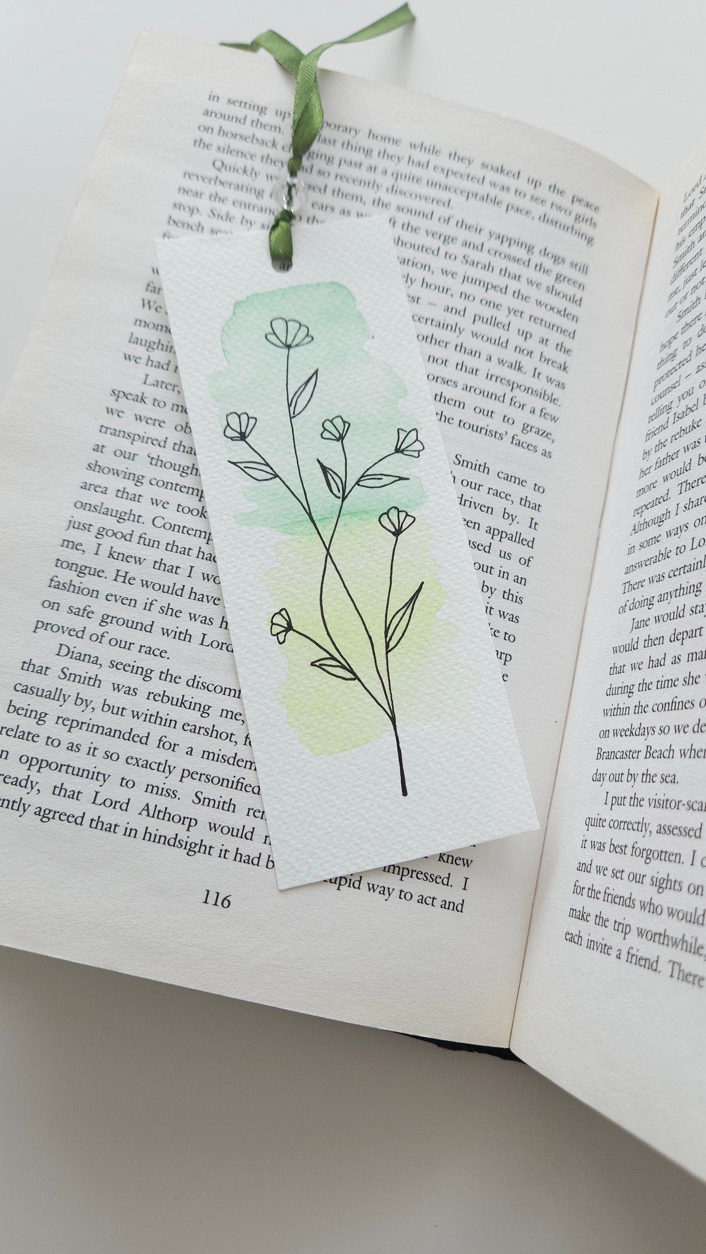 Set of Handmade Watercolor Bookmarks