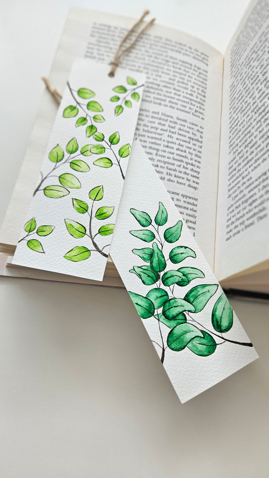 Set of Handmade Watercolor Bookmarks