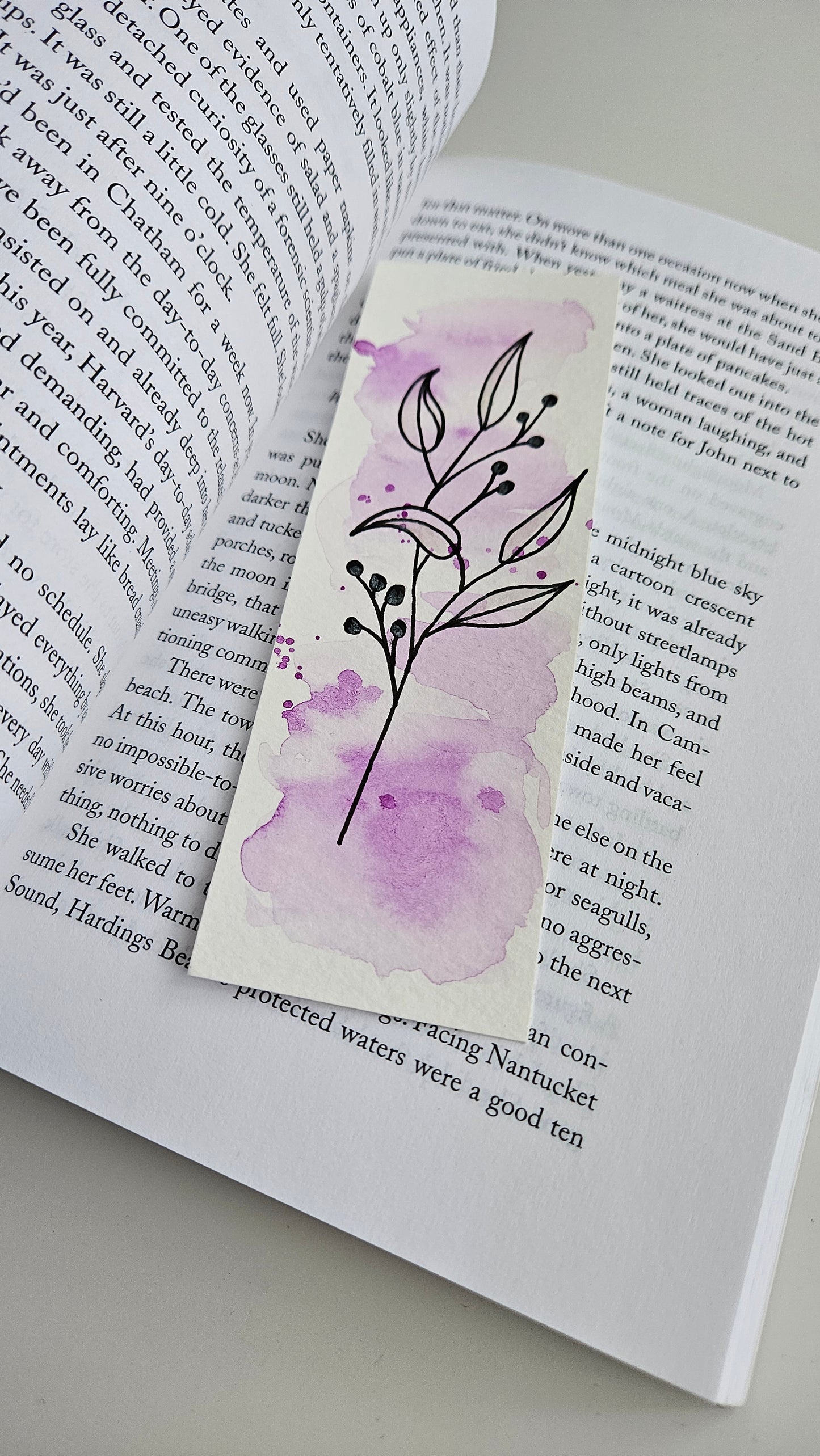 Set of Handmade Watercolor Bookmarks