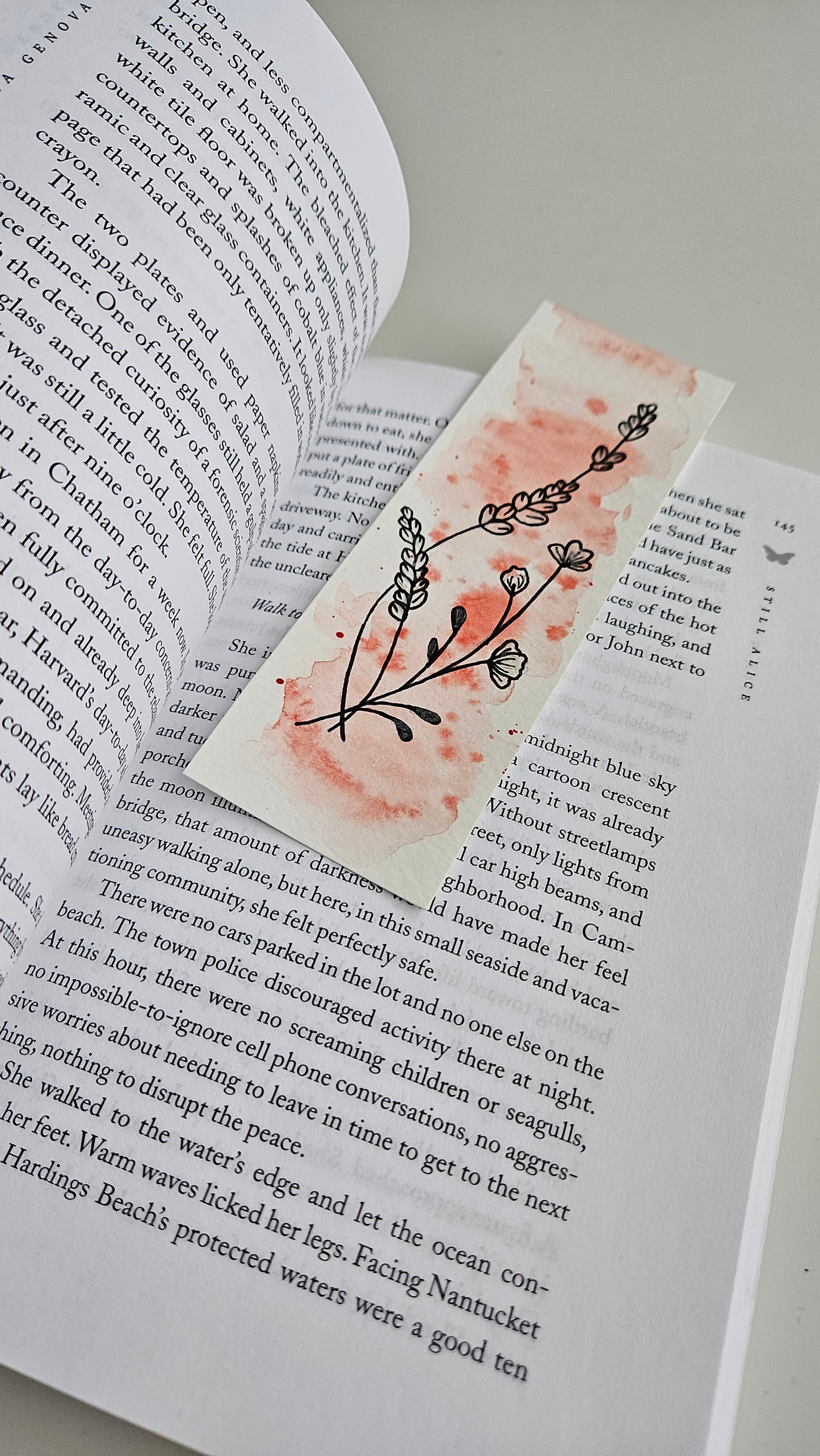 Set of Handmade Watercolor Bookmarks