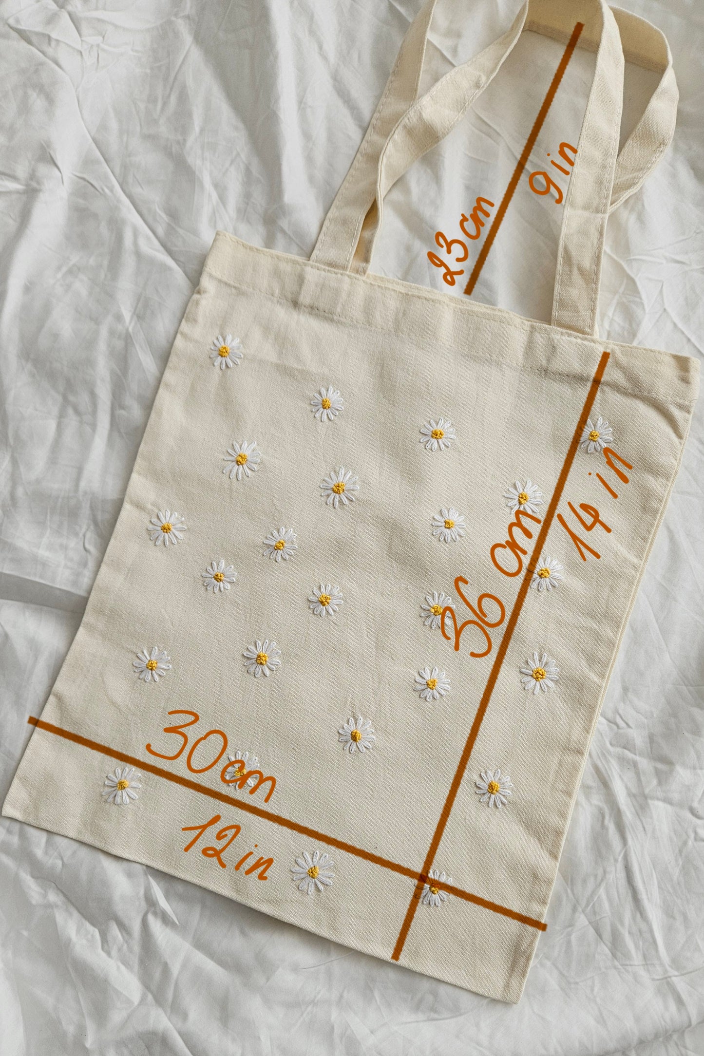 Embroidered shopping bag