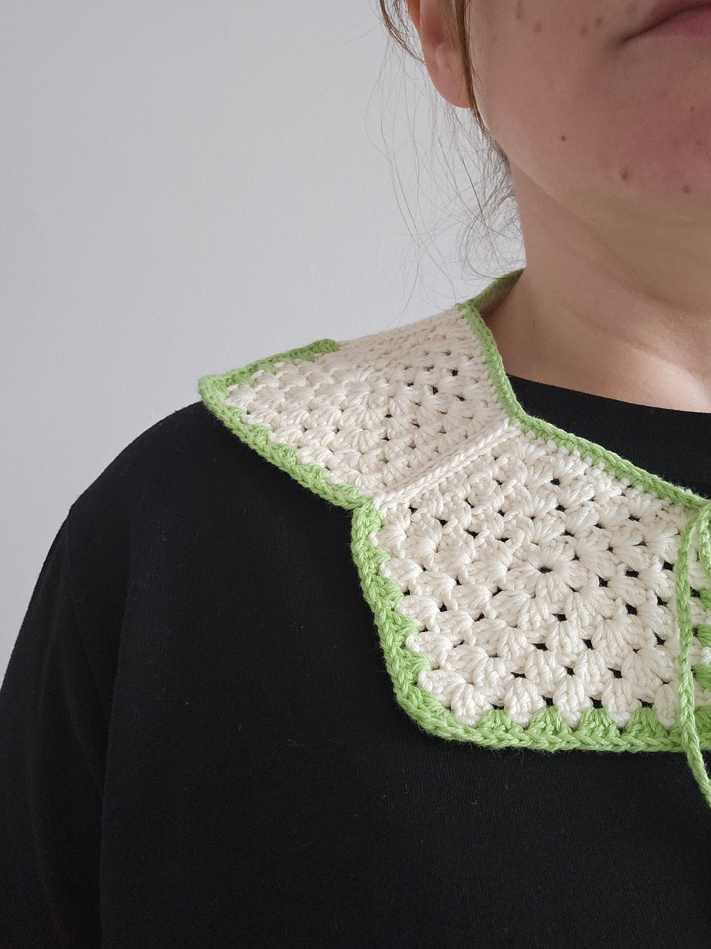 Handmade crochet collar