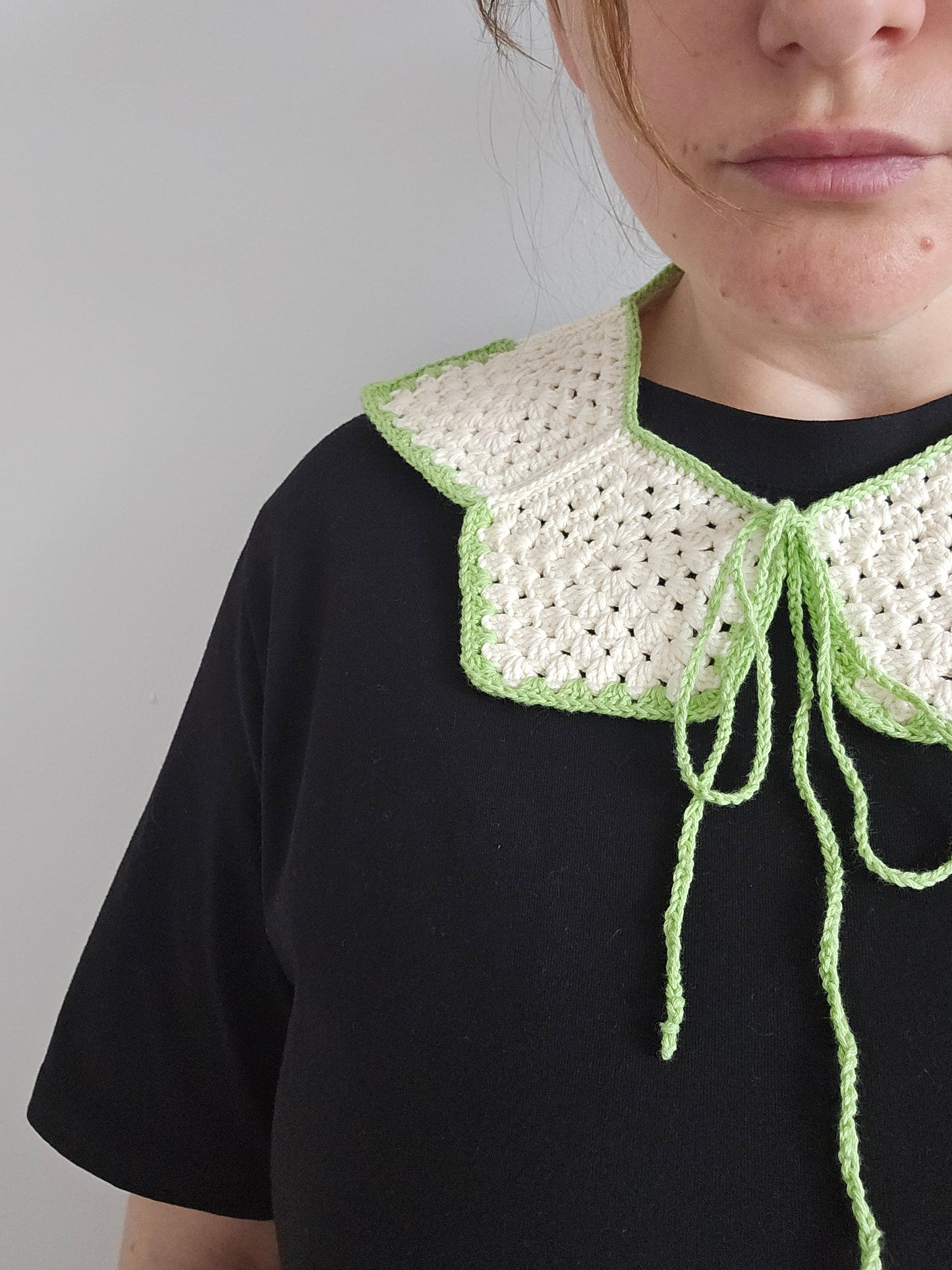 Handmade crochet collar