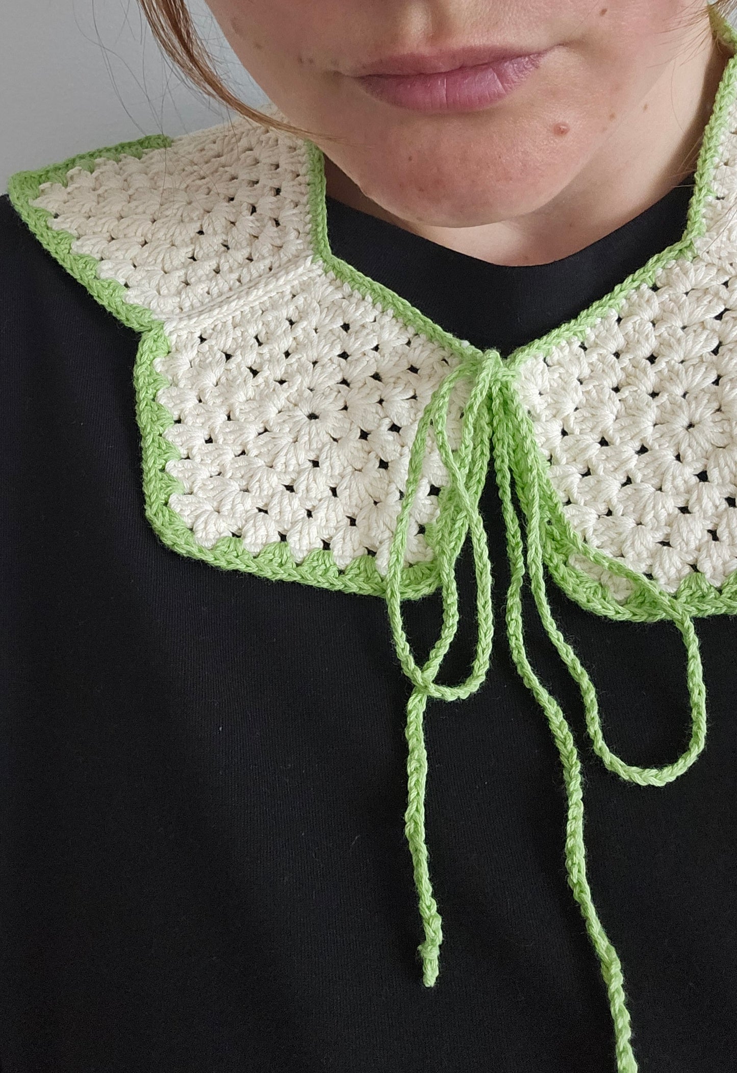 Handmade crochet collar