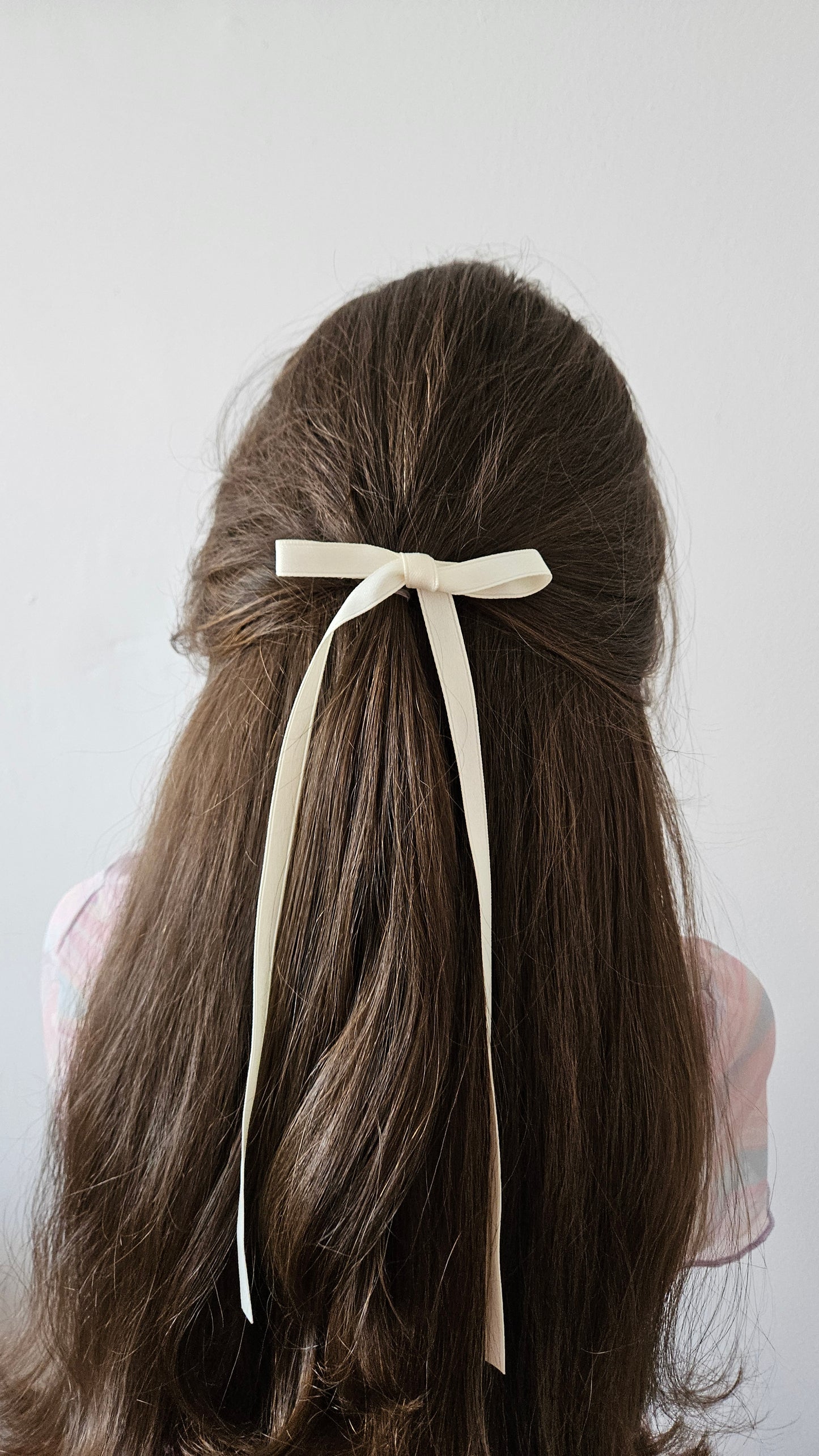 Satin hair bow