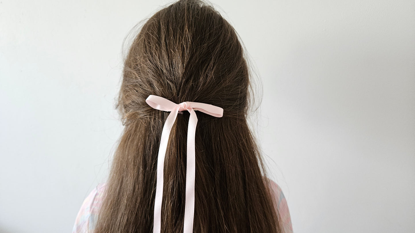 Satin hair bow