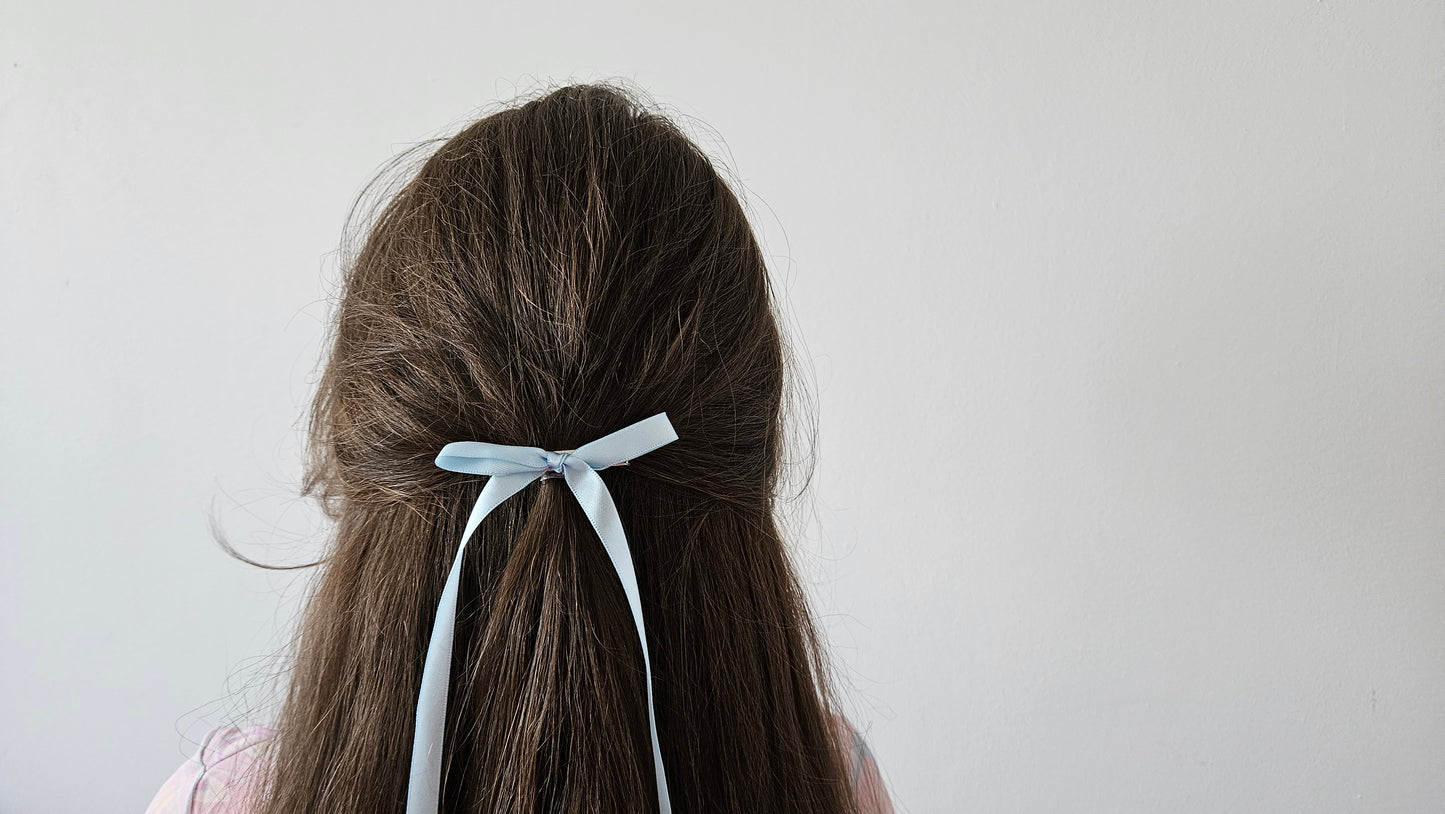 Satin hair bow