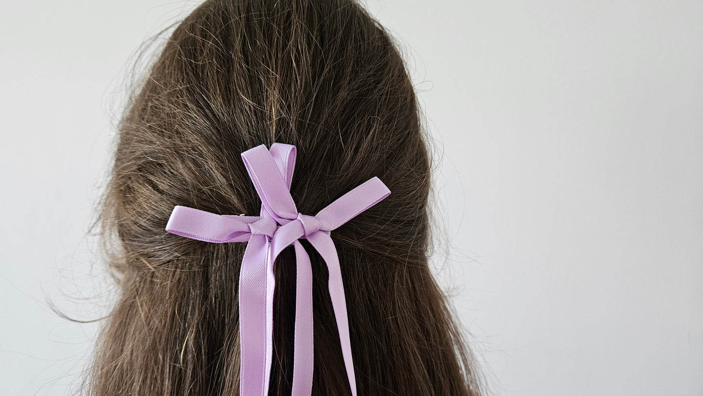 Satin hair bow