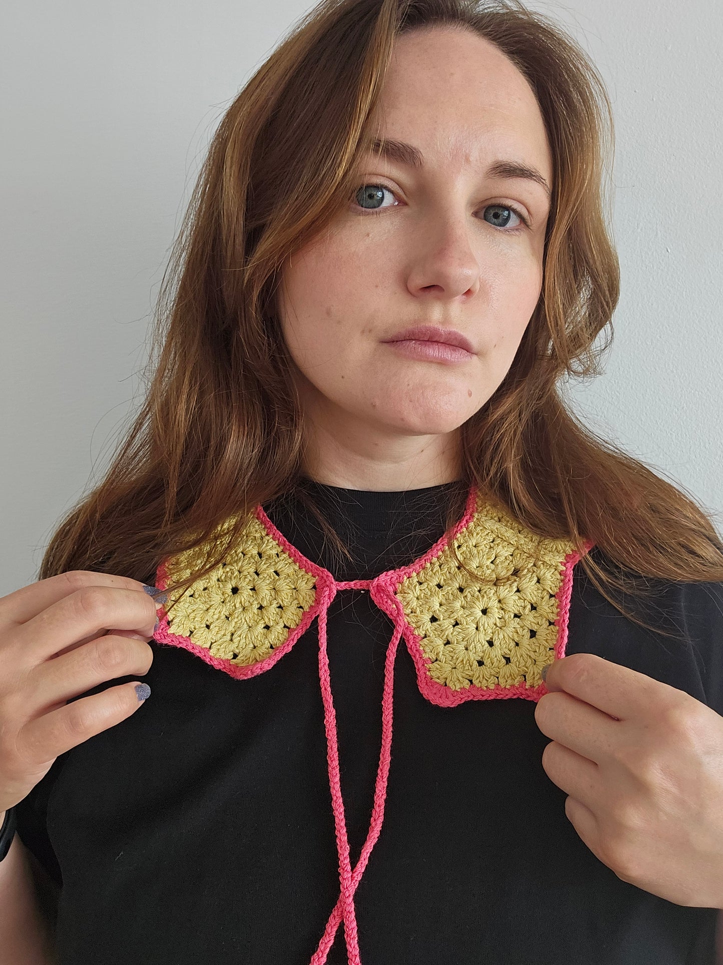 Handmade crochet collar