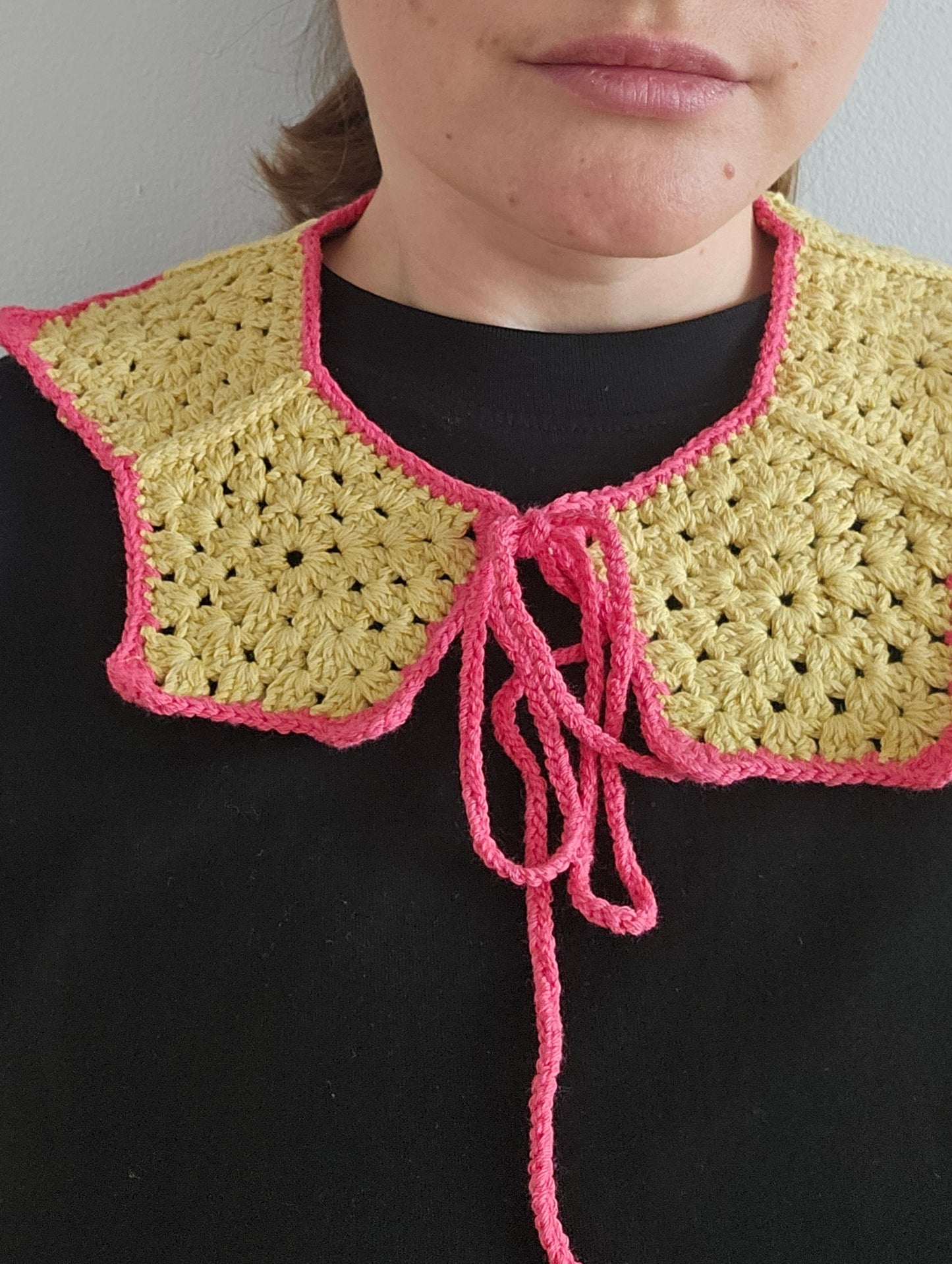 Handmade crochet collar